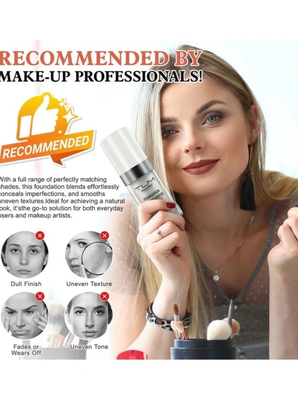 💛Tailaimei Color Changing Foundation SPF15 Liquid Makeup💛